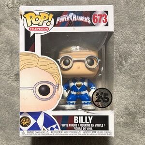 Funko Pop Power Rangers Billy in Blue and White